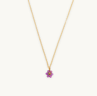 Mini Maya Flower Necklace