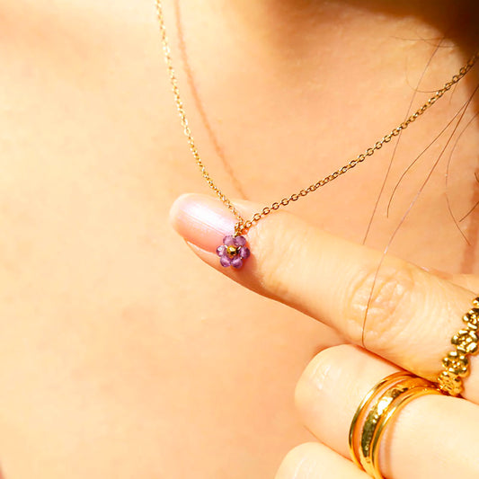 Mini Maya Flower Necklace