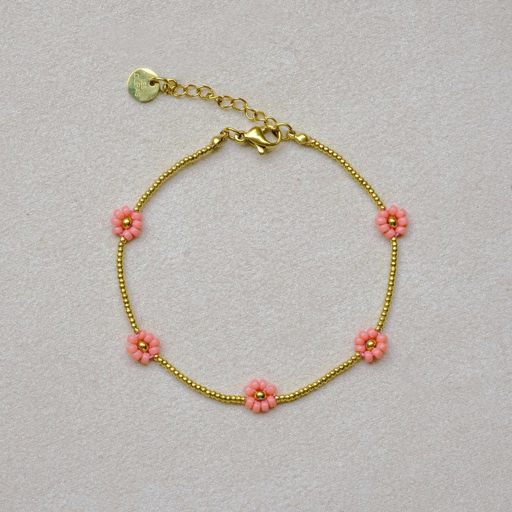 Prairie Coral Flower Bracelet