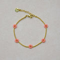 Prairie Coral Flower Bracelet