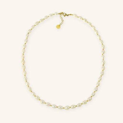 Ophélie I ST short necklace-big pearls