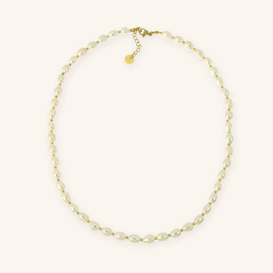 Ophélie I ST short necklace-big pearls