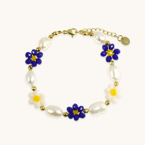 Yasmine crystal flower bracelet