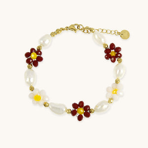 Yasmine crystal flower bracelet