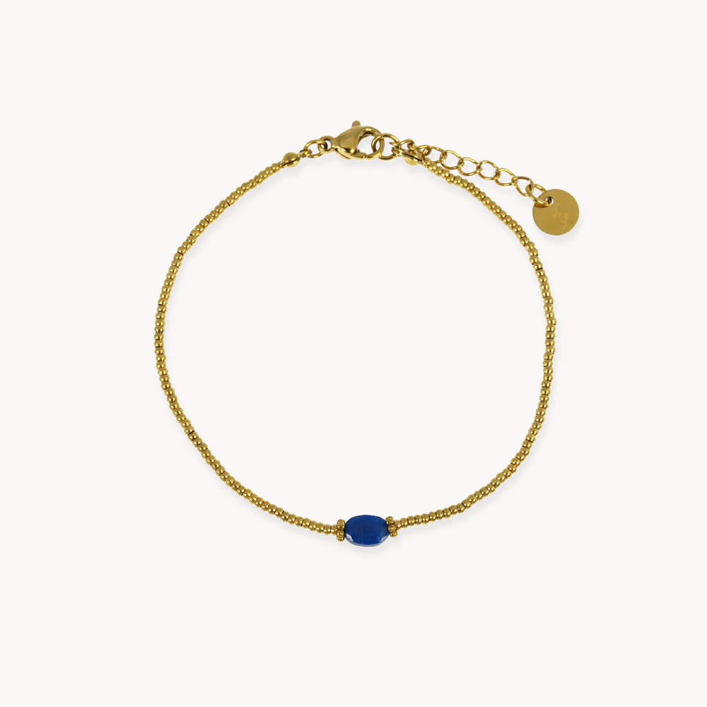 Laurence fine oval stone Bracelet