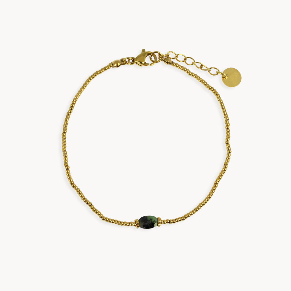Laurence fine oval stone Bracelet