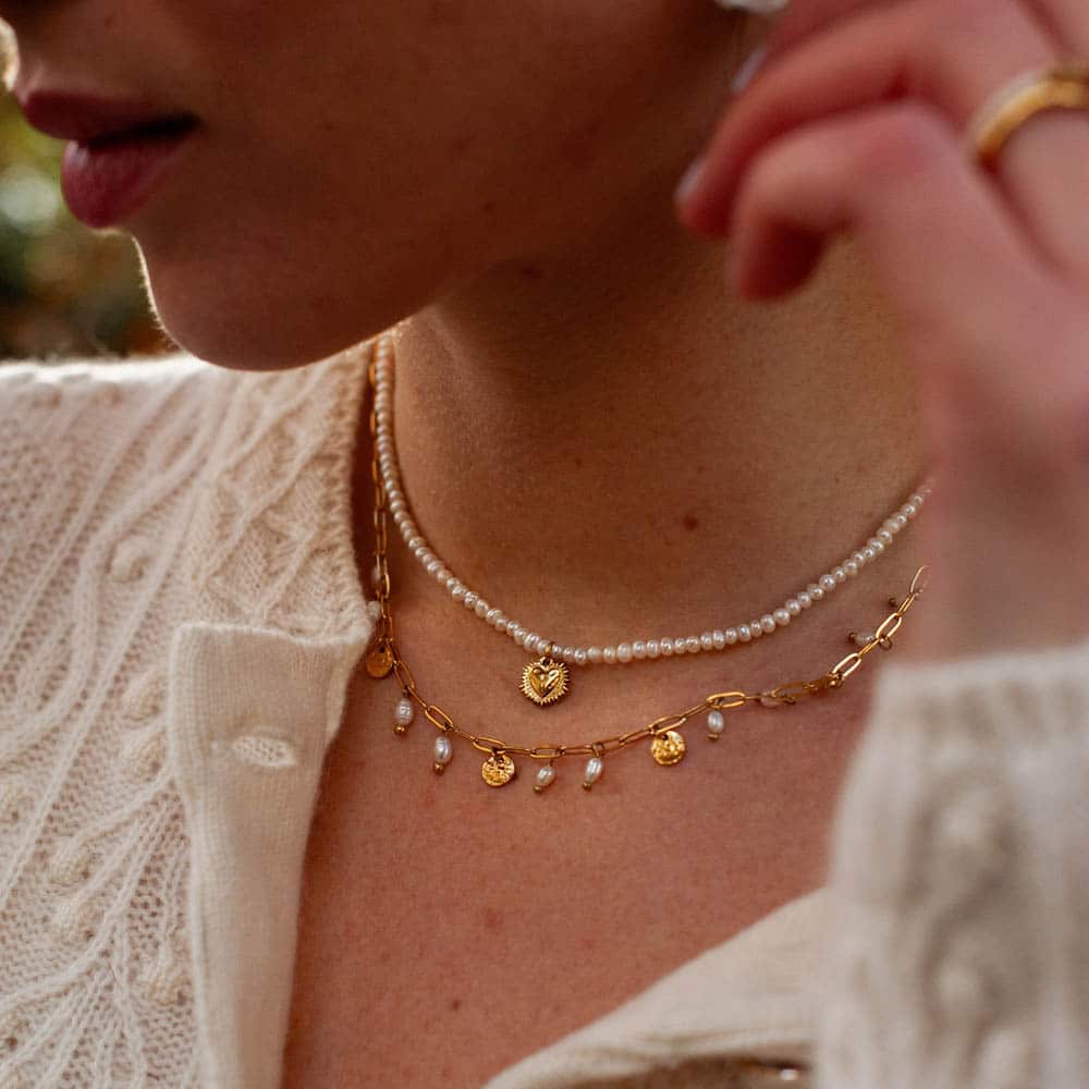 Isora Pearl Charms Necklace