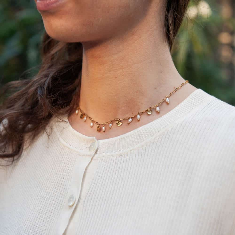 Isora Pearl Charms Necklace