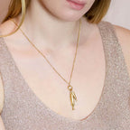 Doppio 2 Fish Long Necklace