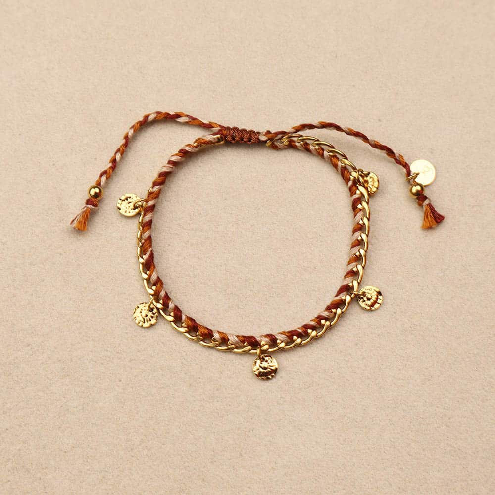 Alyahe thread interlaced  chain bracelet