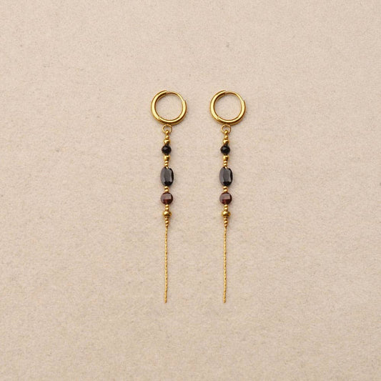 Philomene dangling stone earring