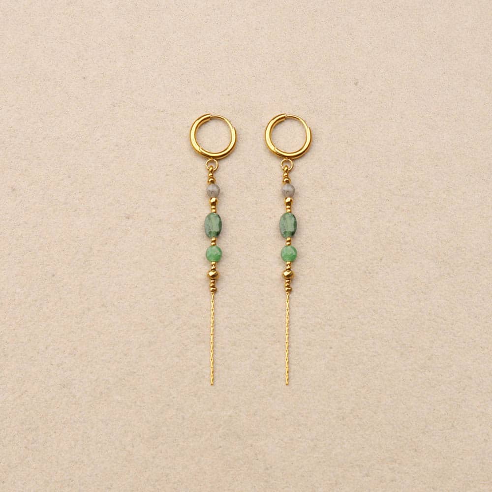 Philomene dangling stone earring