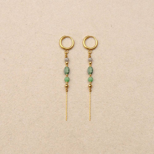 Philomene dangling stone earring