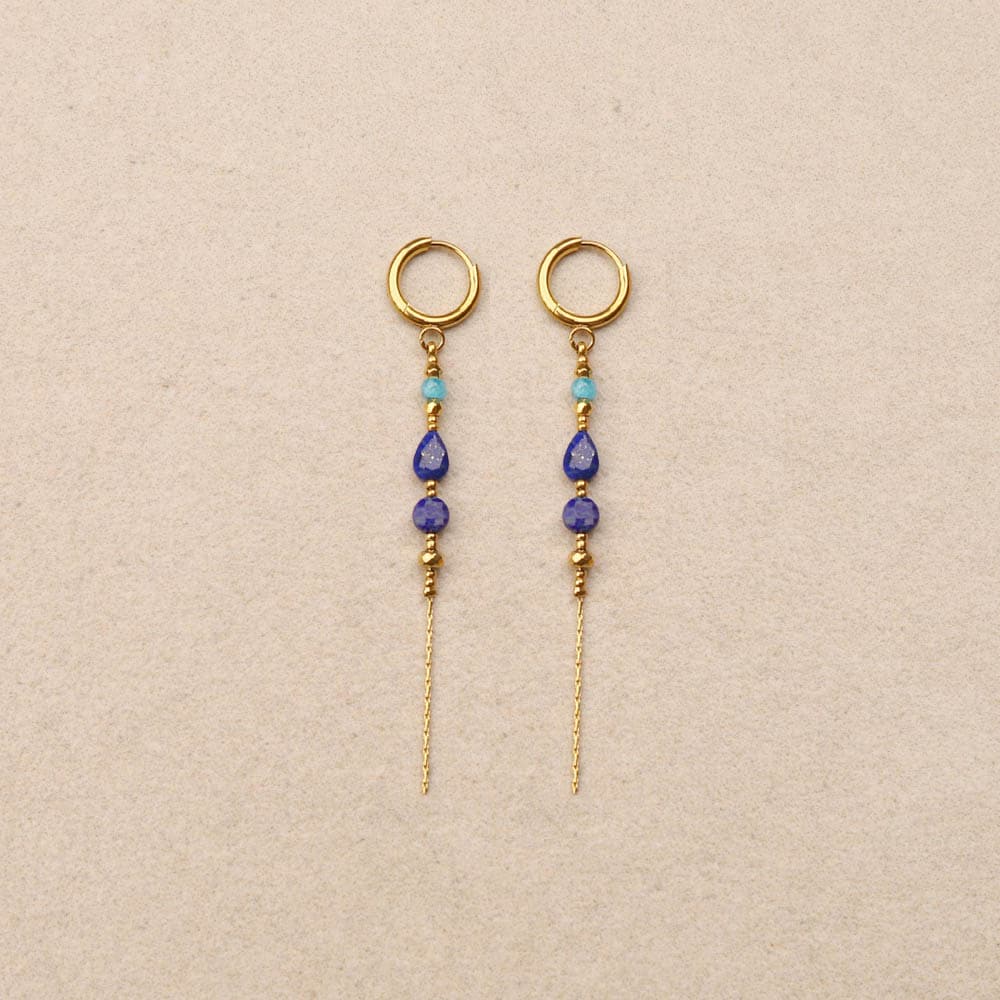 Philomene dangling stone earring