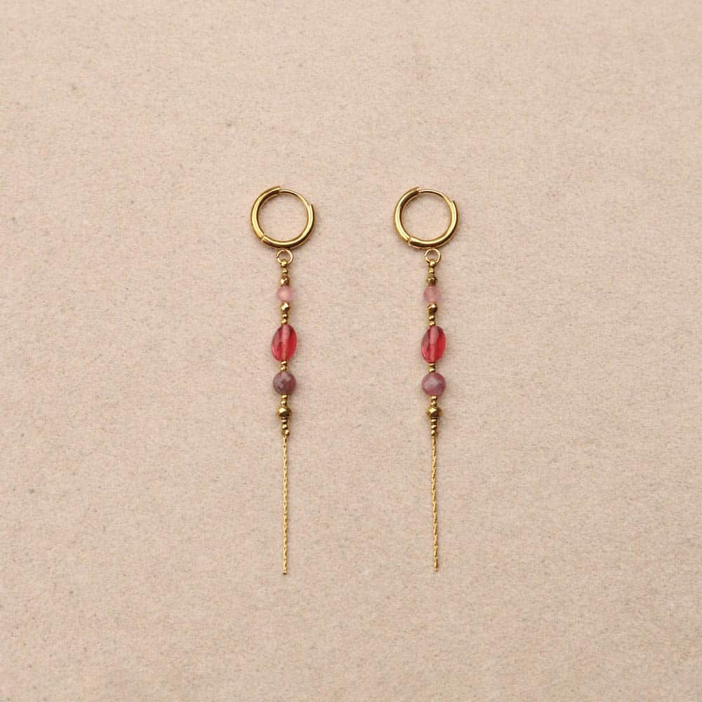 Philomene dangling stone earring