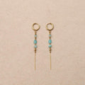 Philomene dangling stone earring