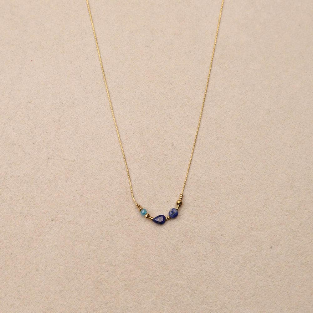 Philomene various shapes stones necklace