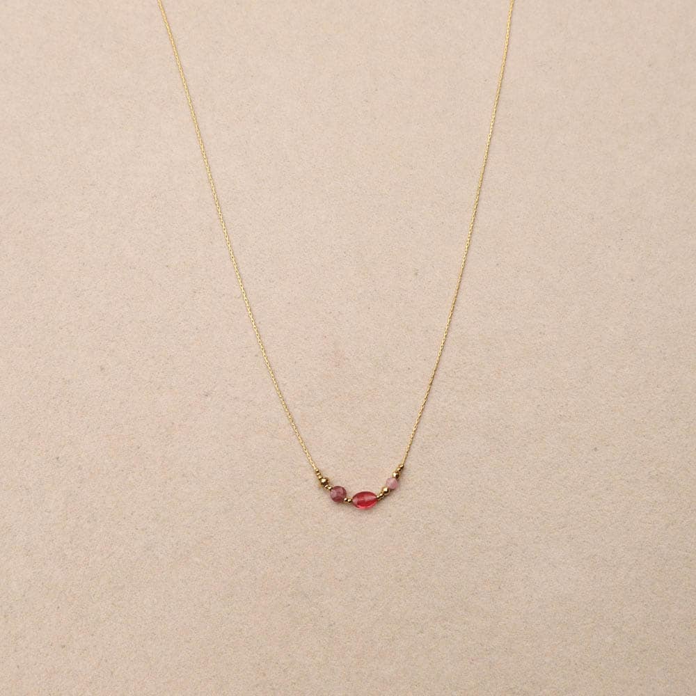Philomene various shapes stones necklace