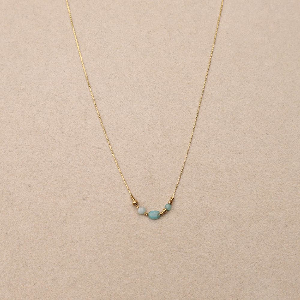 Philomene various shapes stones necklace