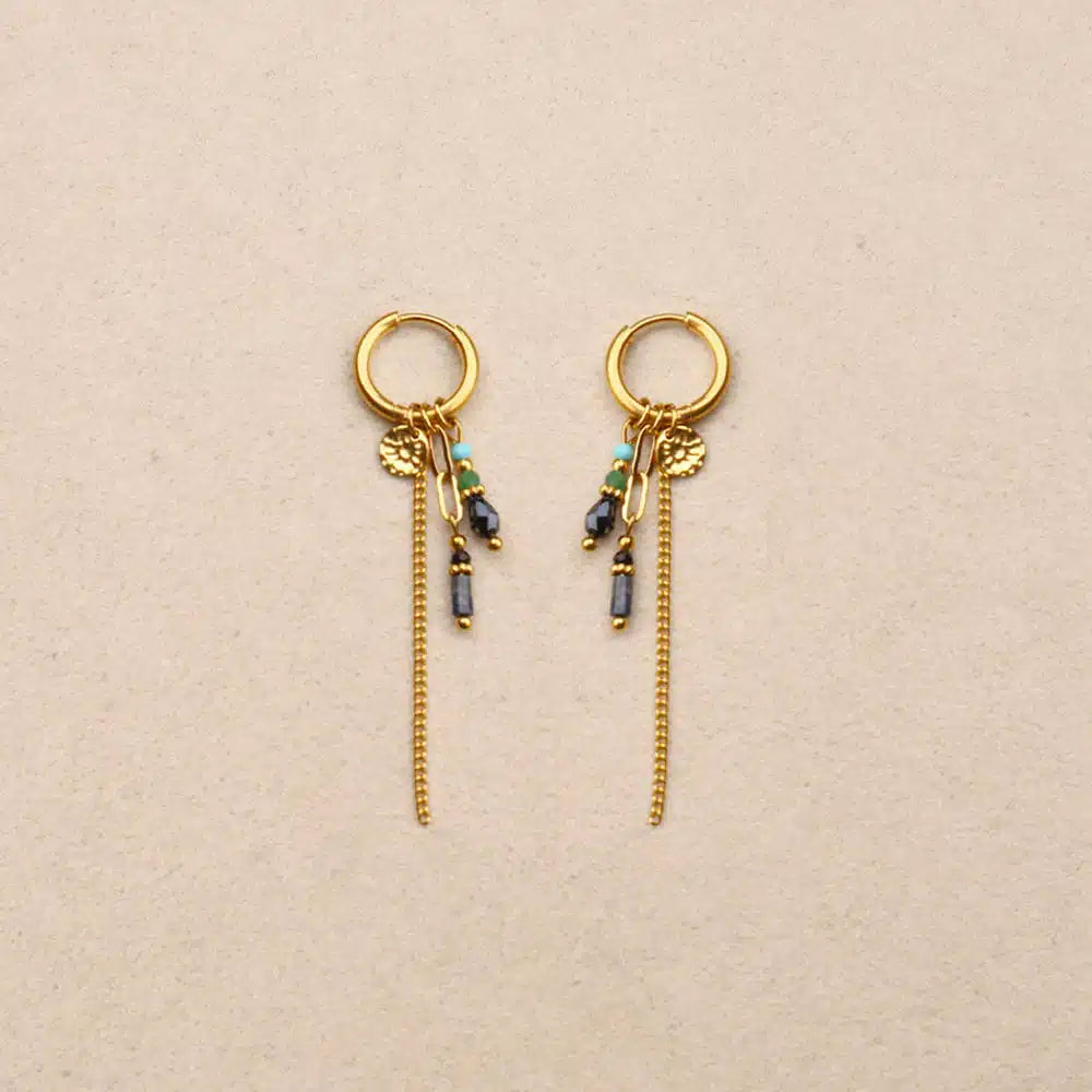 Lunéa Creole Pendants Chain Earrings