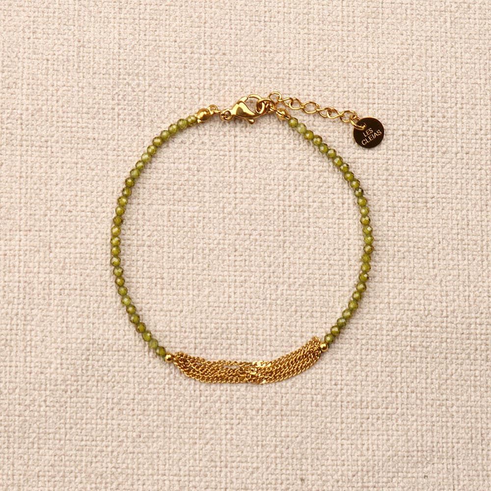 Erythia Stones Threaded Chain Bracelet