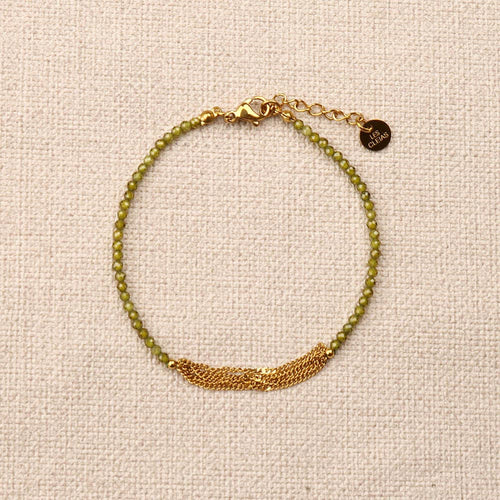 Erythia Stones Threaded Chain Bracelet