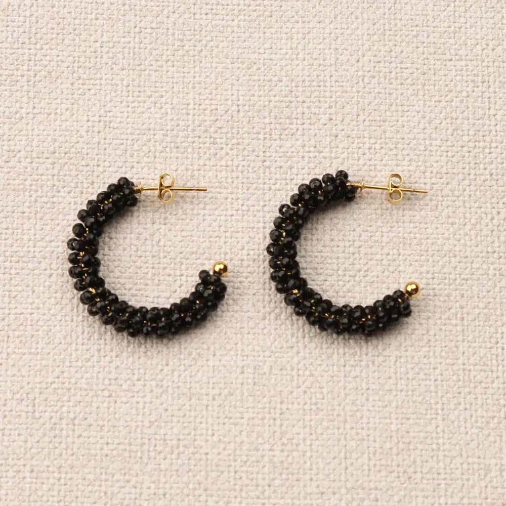 Celeste sparkling crystal hoops Earrings