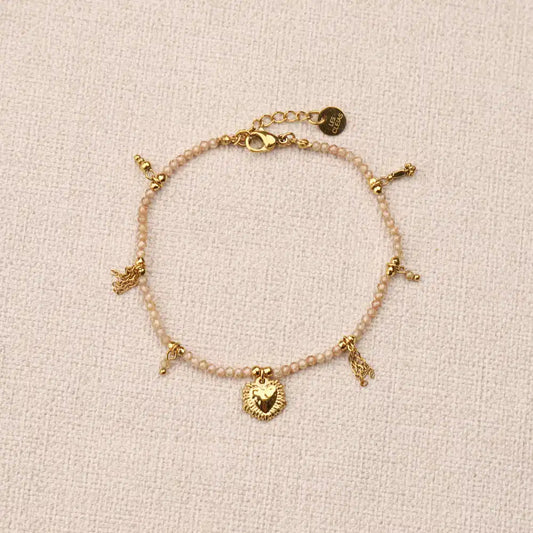 Ysalie Stones Ex-Voto Heart Bracelet