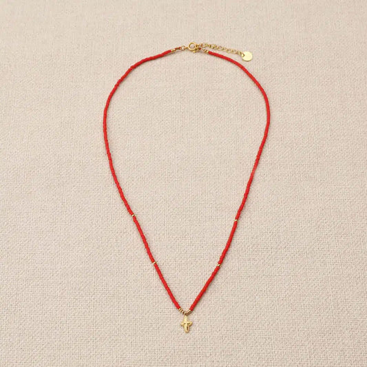 Cleane cross Miyuki beads Necklace