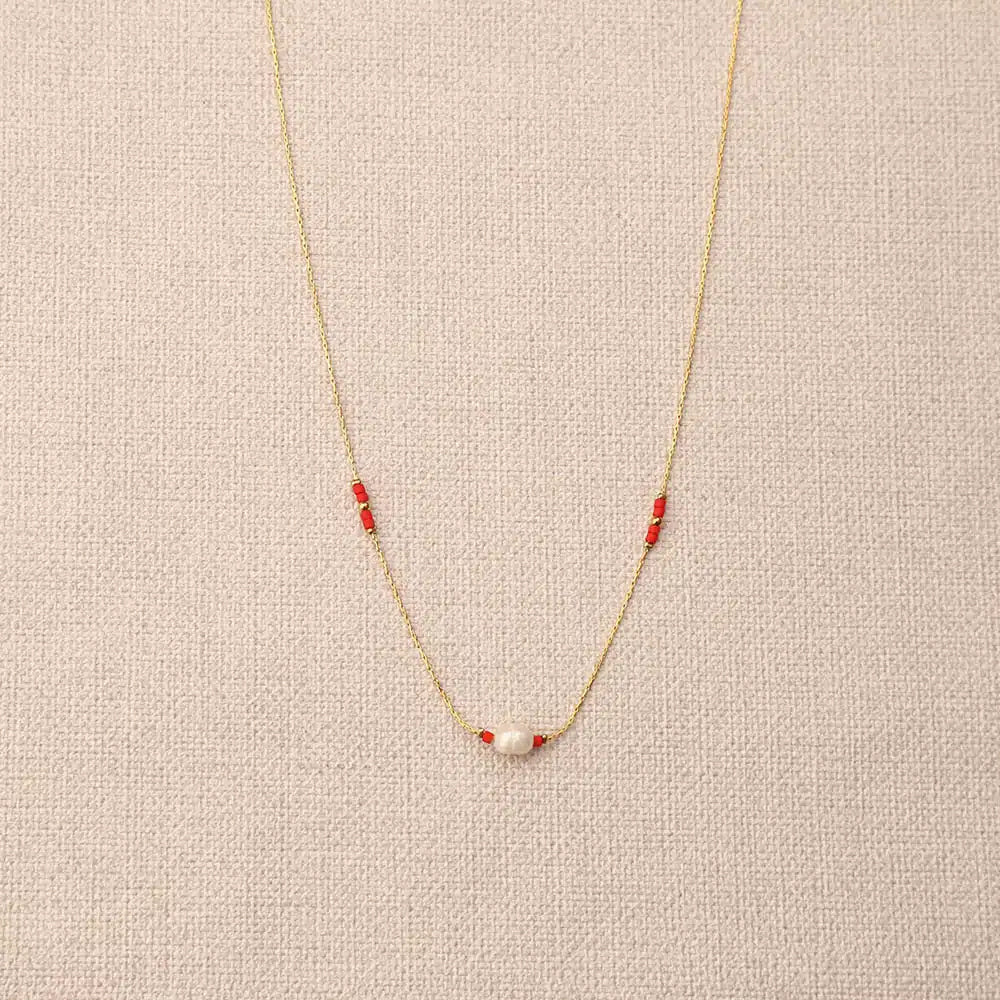 Nephis 1 pearl Miyuki bead Necklace