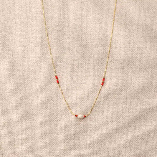 Nephis 1 pearl Miyuki bead Necklace