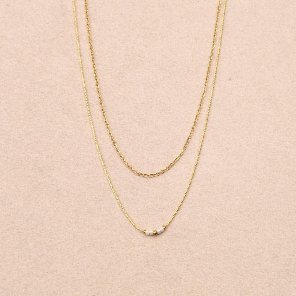 Elorane Double Chain Necklace