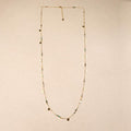 Nivaria multi stones pearl long necklace