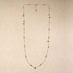 Nivaria multi stones pearl long necklace