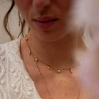 Syrene Pearl fish Charms Necklace
