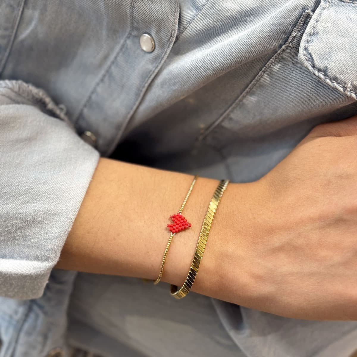 Beaded heart Bracelet