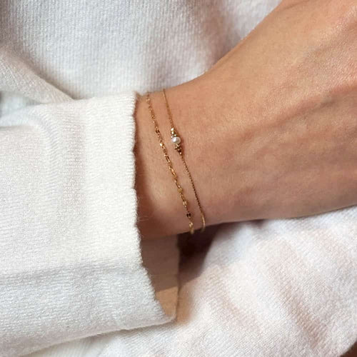 Zéliane Double-Row Pearl Bracelet