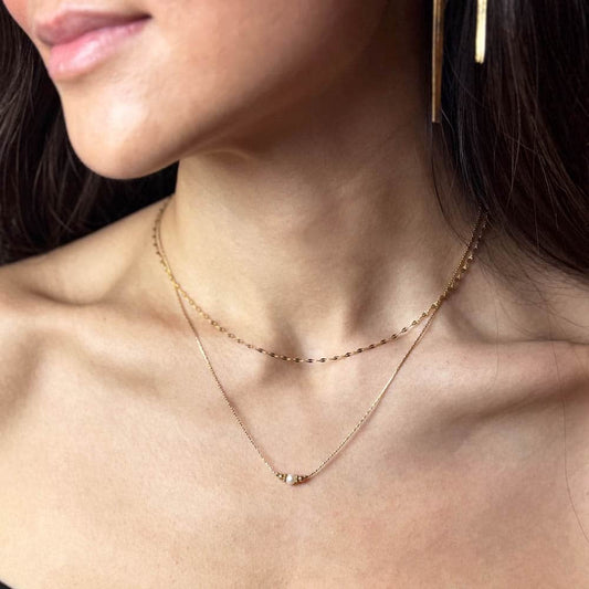 Zéliane Double-Row Pearl Necklace