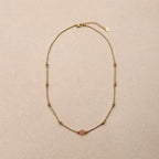 Layana Strings Of Beads 1 Stone Necklace