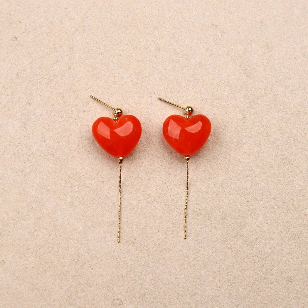Soraya Heart balloon Earrings