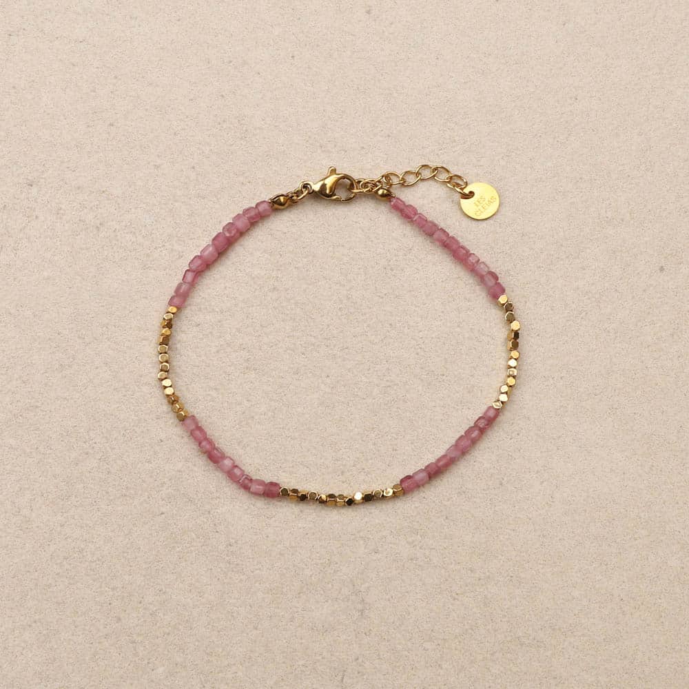 Lithosita fine cube stones Bracelet