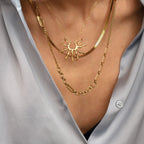 Lysima Flat Snake Necklace