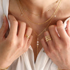 Eloana Stones Vertical Pendant Necklace