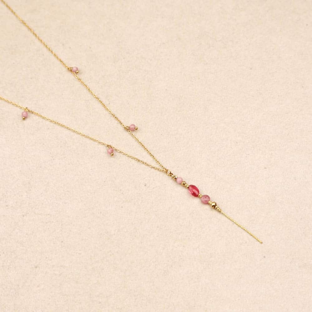 Eloana Stones Vertical Pendant Necklace