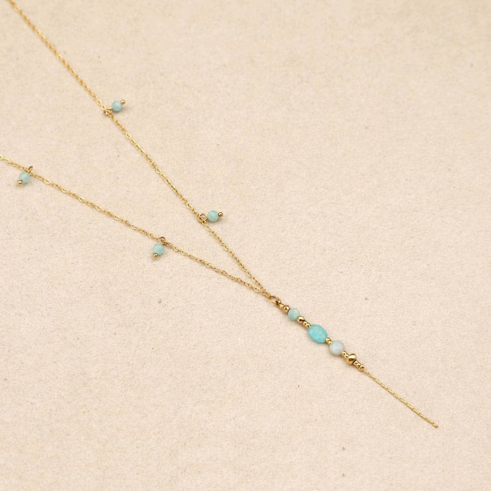 Eloana Stones Vertical Pendant Necklace
