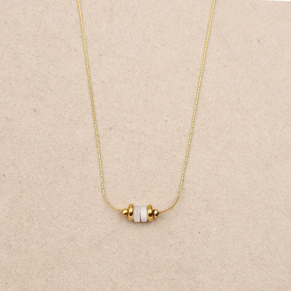 Eleora Stone Discs Necklace