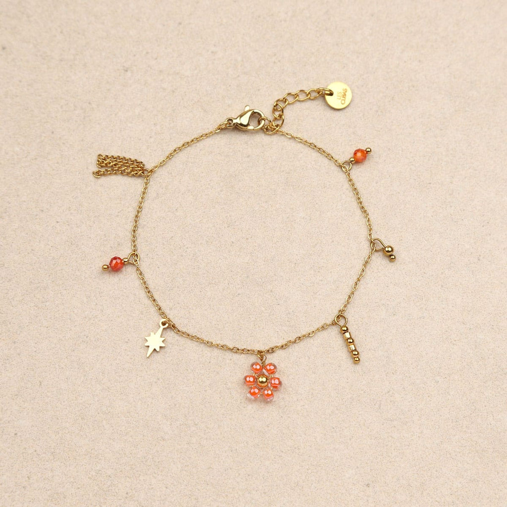 Orana Flower Beads Chain Bracelet