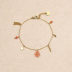 Orana Flower Beads Chain Bracelet