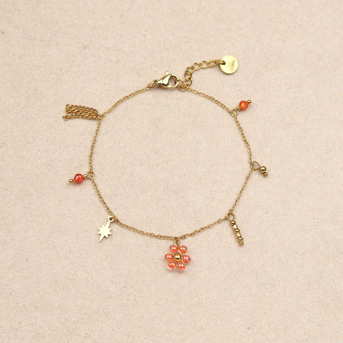 Orana Flower Beads Chain Bracelet