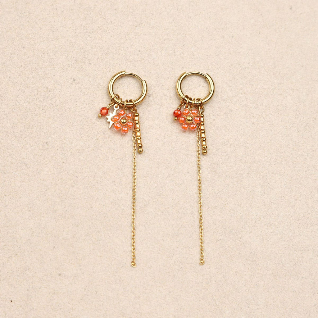 Orana Flower Chain Earrings